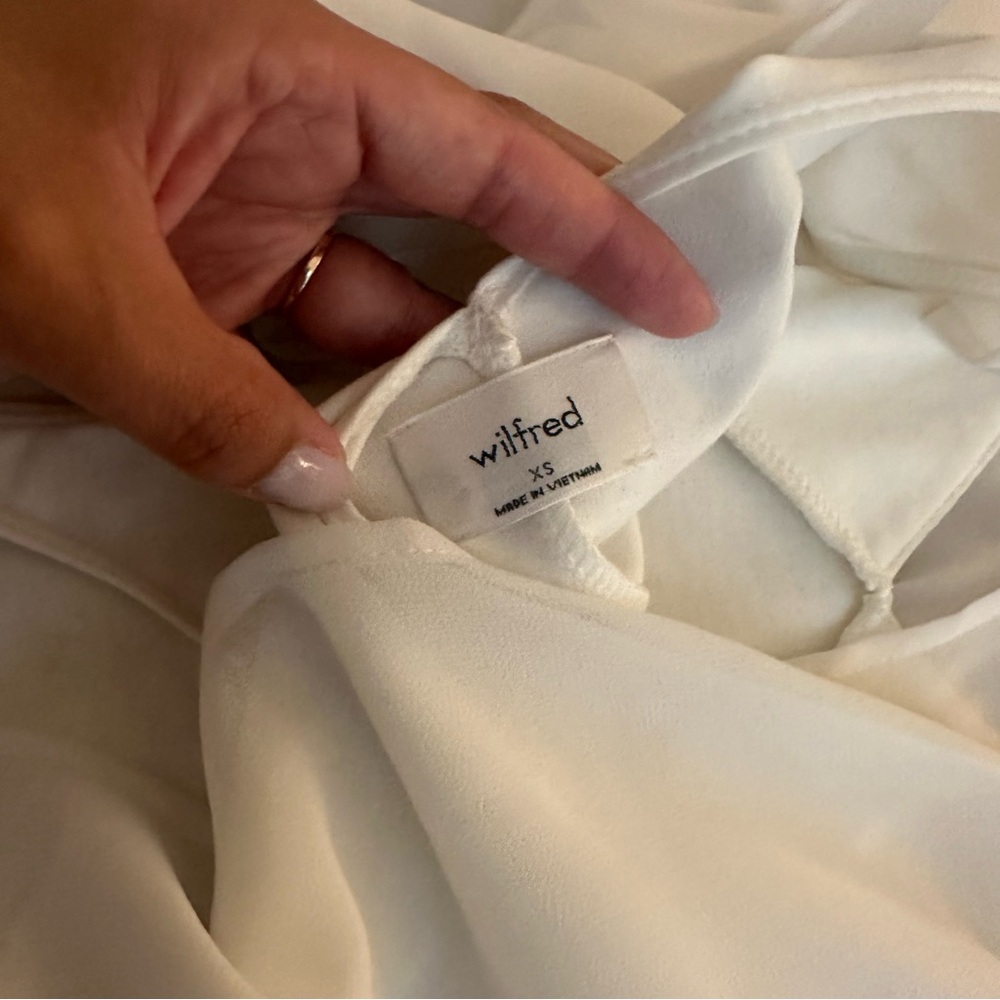 Aritzia Cream Sheer Long Sleeve Bodysuit - Picture 7 of 7